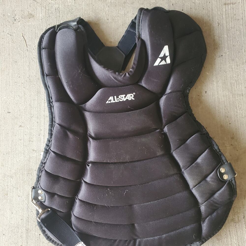 All-Star Trad Pro Black Baseball Catcher's Chest Protector